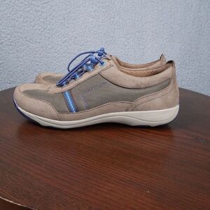 Dansko‎ Helen Shoes Womens 40 / 9.5 Brown Suede Comfort Slip On Walking Sneaker